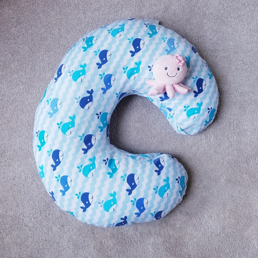Boppy Nursing Pillow & Positioner with 🐳 Cover!